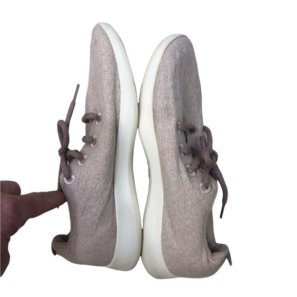 Allbirds Wool Runners Lace Up Sneaker Size 10 Tuke French Fry Tan Women’s - Picture 7 of 10